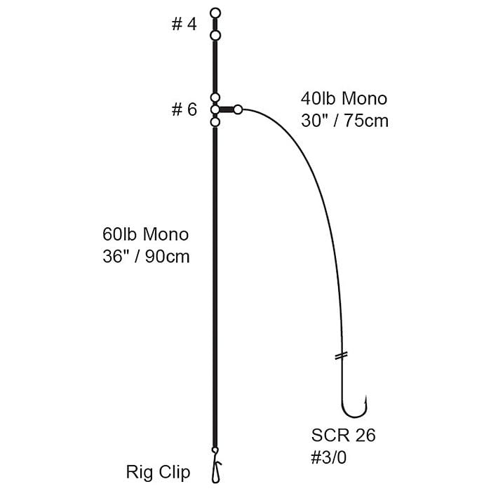 Cox & Rawle All Round Distance Beach Rig diagram