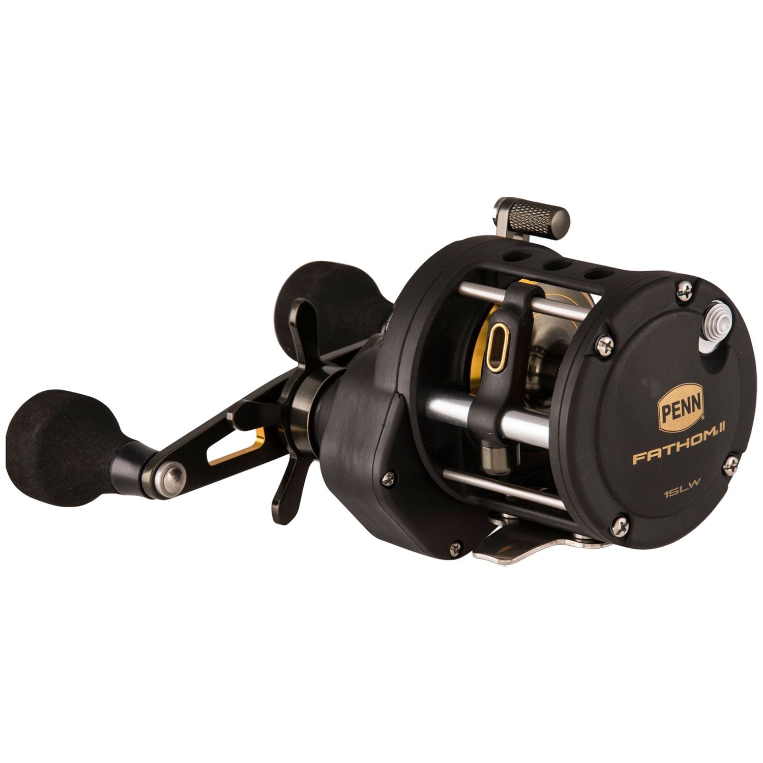 Penn Fathom II level wind reel, front view