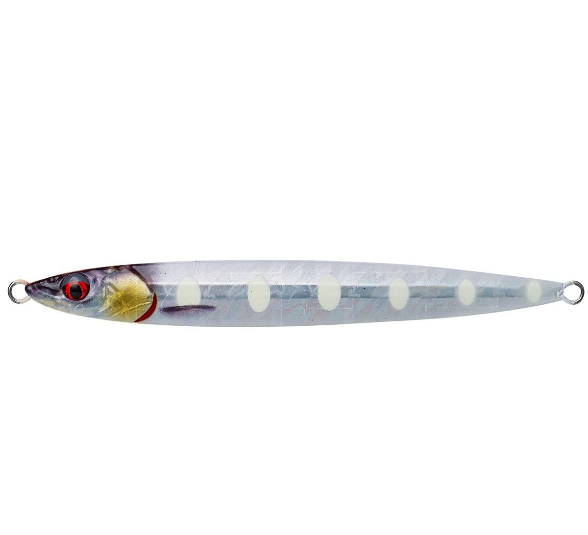 Savage Gear 3D Slim Jig Minnow, Bone White Glow