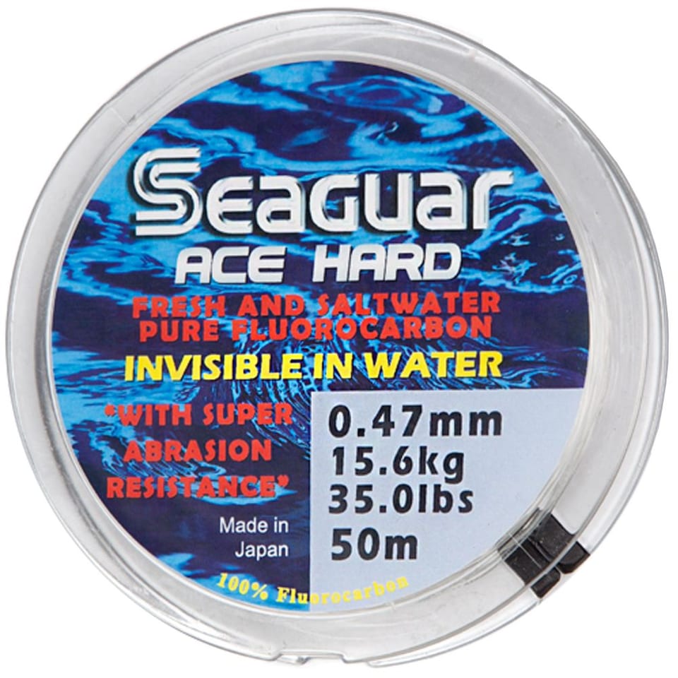 Seaguar Ace Hard fluorocarbon, 50 m spool, 35 lb