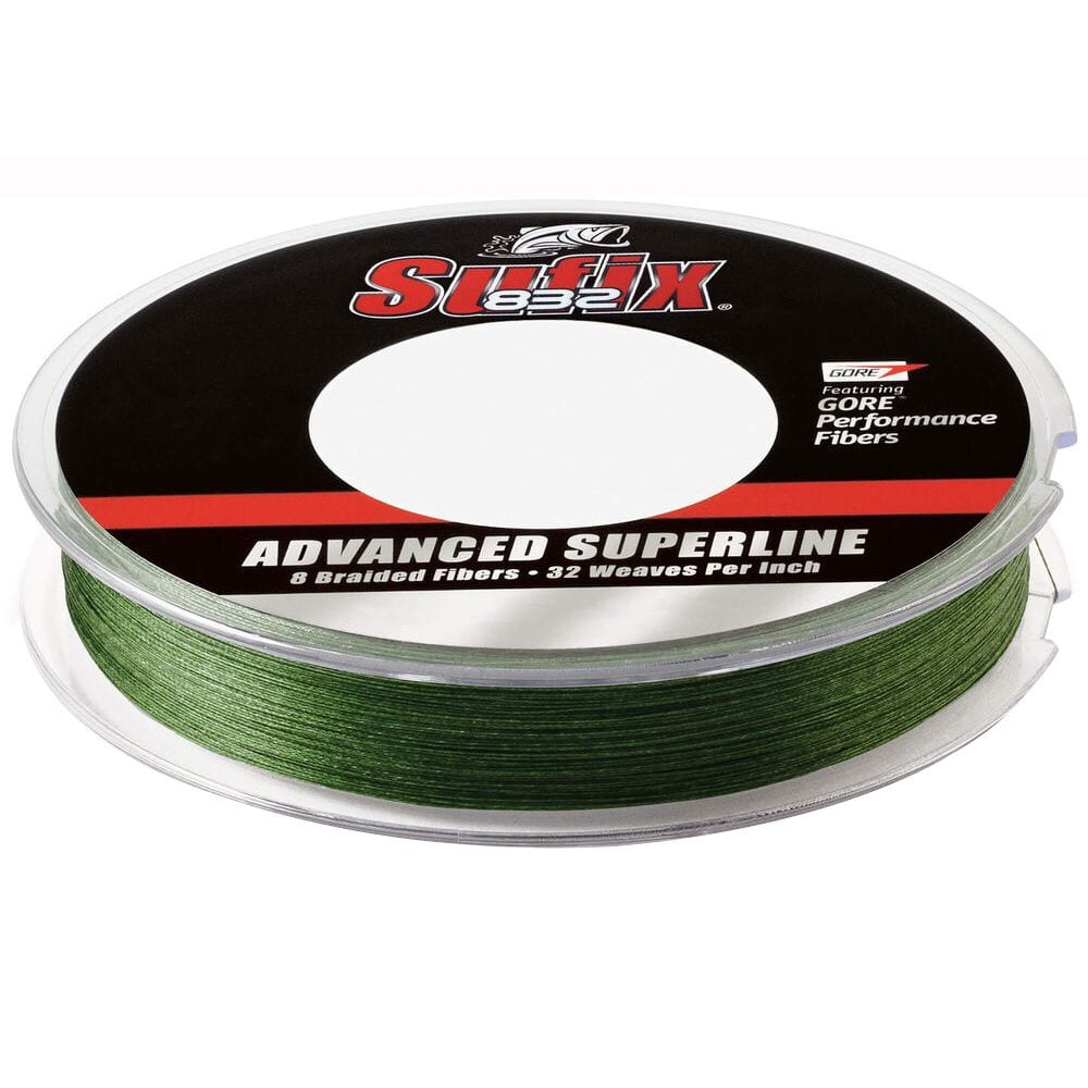 Sufix 832 Advanced Superline braid, Lo-Vis Green spool